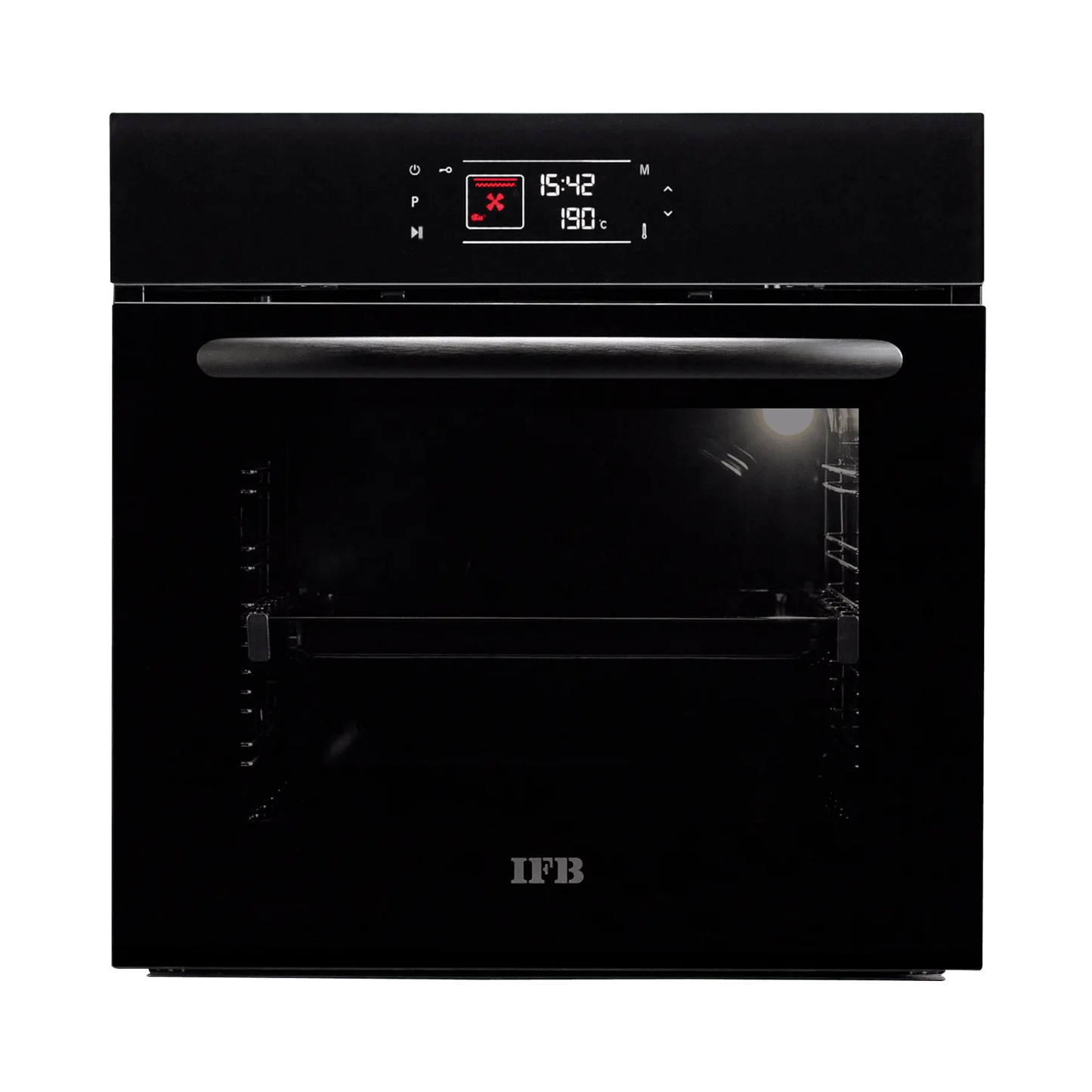 IFB 656 FTCB/E-RCT Built-in Oven 69 L | Black Glass Finish | Feather Touch Control | Soft Close Door | 13 Cooking Functions | Suraj Electronics Delhi NCR