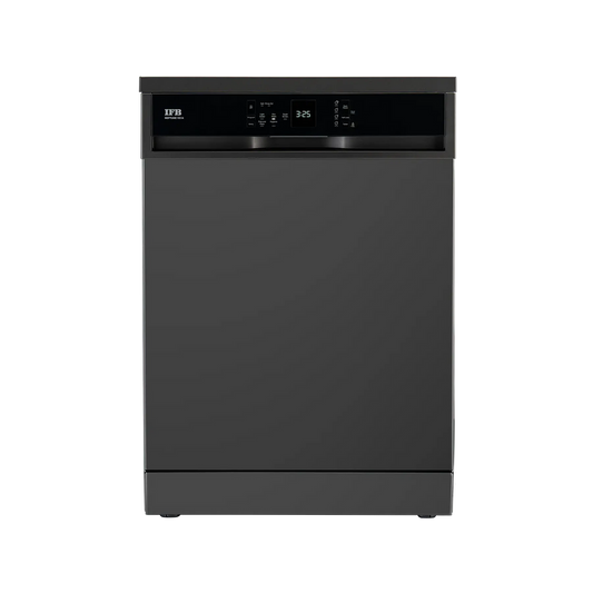 IFB Neptune VX 14 14 Place Settings Freestanding Dishwasher – 70°C Hot Water Wash, Steam Drying, Dark Silver