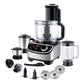 Inalsa INOX 1200W Food Processor with Mixer Grinder & Juicer | 2.5L Bowl, 3 Jars, 12 Attachments, Copper Motor – Black/Silver