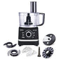 Inalsa Easy Prep 800W Food Processor with 1.4L Bowl, Atta Kneader, Chopper, Whisker & 7 Accessories – Black