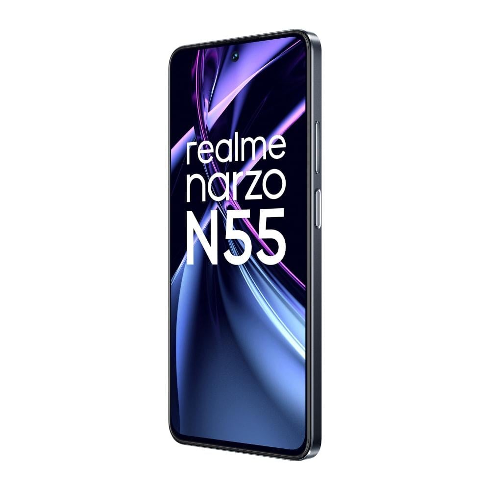Realme Narzo N55 128 GB, 6 GB RAM, Prime Black, Mobile Phone