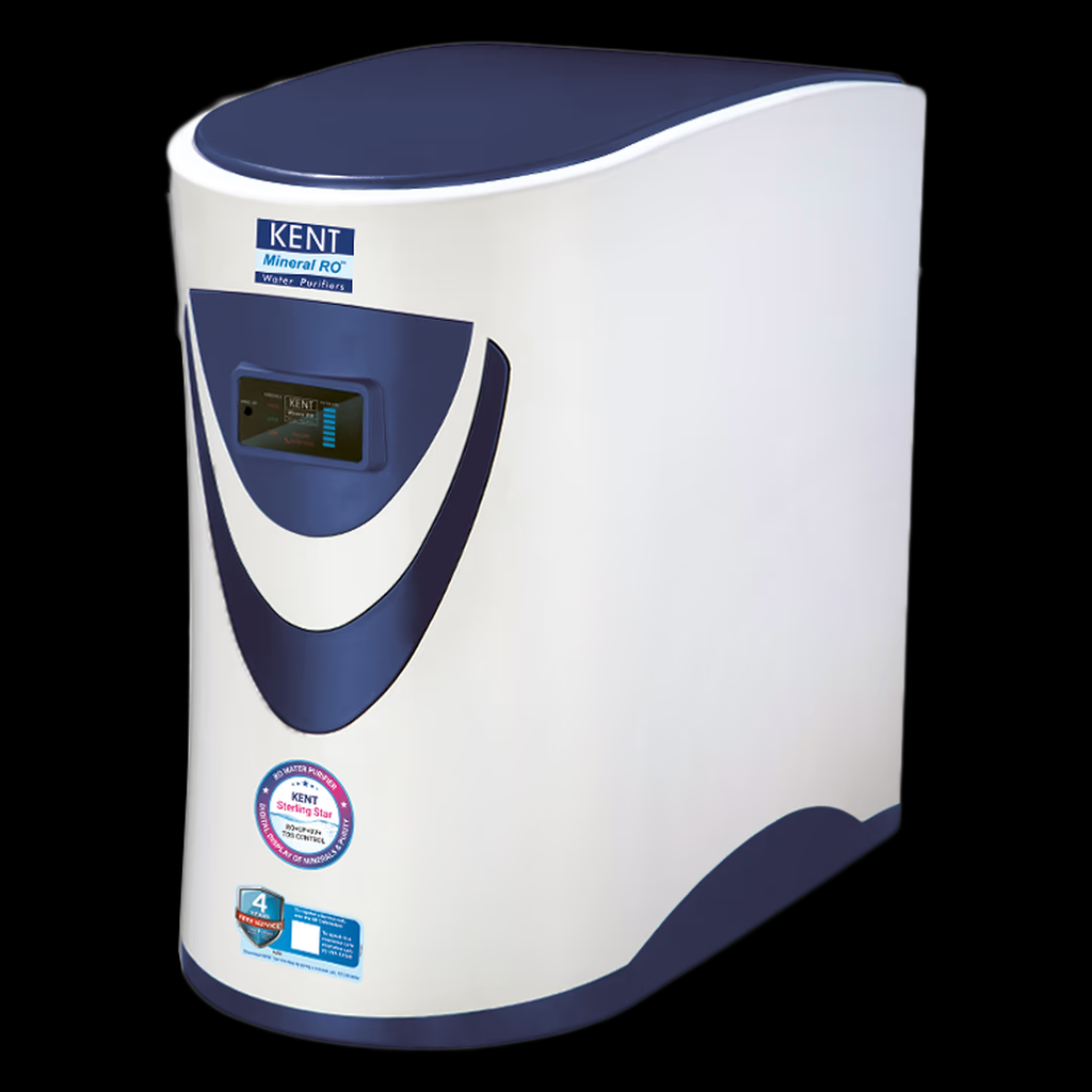 KENT Sterling Star Under the Counter RO Water Purifier | RO+UV+UF+Alkaline+Copper+TDS Control | 4 Years Free Service | ISI Marked | 6L Tank | 20 LPH | Digital Display of Purity | White
