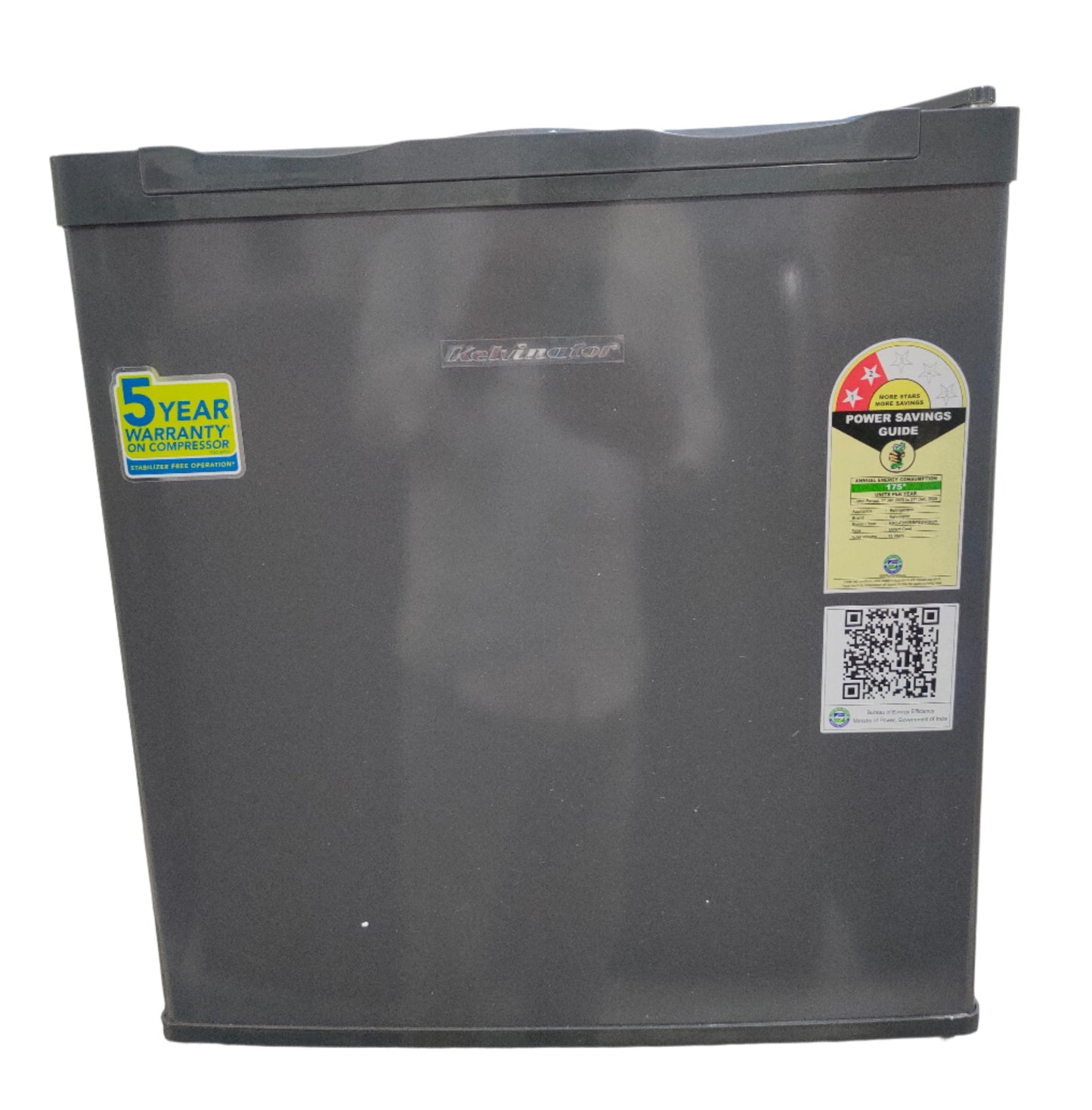 Kelvinator KRC-F050RBPSGV 45 Litre 2 Star Mini Bar Refrigerator (Grey) – Compact Single Door Fridge with Chiller Tray & Auto-Close Door | Buy Online at Suraj Electronics