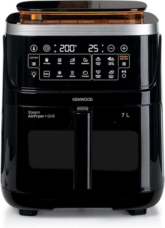 Kenwood HFS92.000BK 3-in-1 Air Fryer &amp; Steamer 7L | Touch Display | Window View | 1700W Rapid Air + Steam Technology | Suraj Electronics Delhi NCR