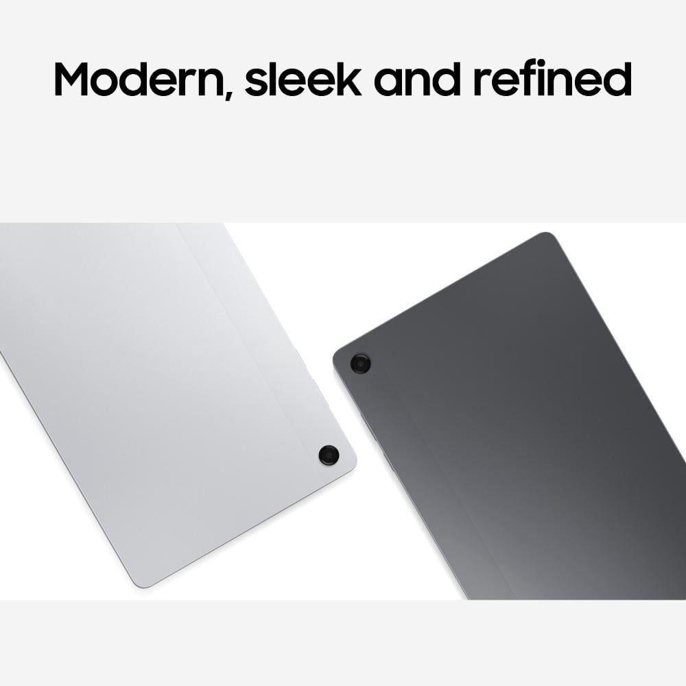 Samsung Tablet A11+ 27.94 cm (11 Inch) Wi-Fi + 5G Tablet, 8 GB RAM, 256 GB, Silver, SM-X236BZSEINS