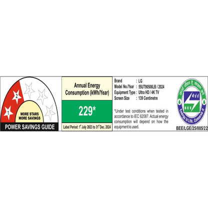 LG 55UT90506LB 55 Inch 4K Ultra HD Smart LED TV (Dark Gray) with α5 AI Processor Gen7, HDR10 Pro, Local Dimming, AI Sound Pro, FILMMAKER Mode & webOS24