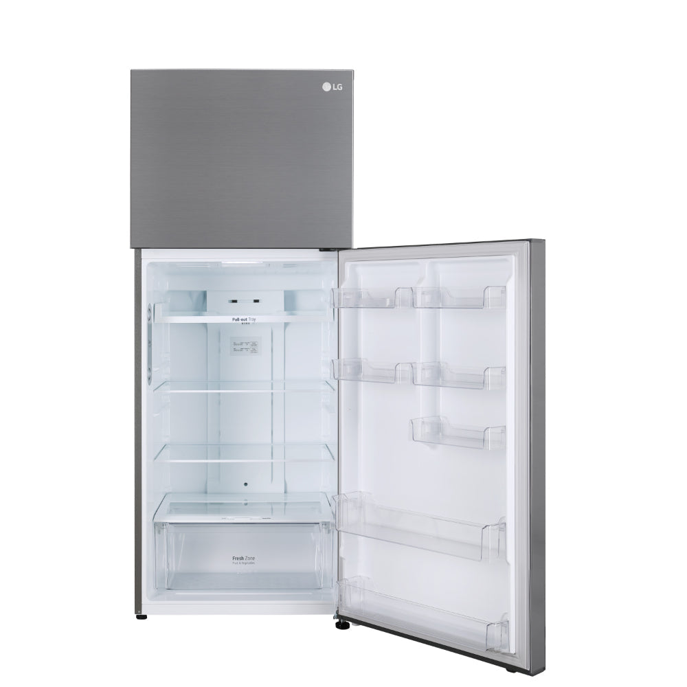 LG GL-T502CPZR 446L Frost Free Double Door Refrigerator | Convertible | Smart Inverter Compressor | Door Cooling+ | Shiny Steel