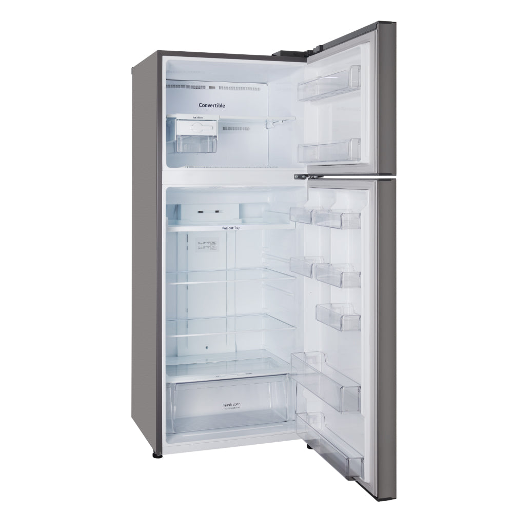 LG GL-T502CPZR 446L Frost Free Double Door Refrigerator | Convertible | Smart Inverter Compressor | Door Cooling+ | Shiny Steel