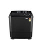 LG P115ASLAZ 11.5 kg Semi Automatic Top Load Washing Machine, Roller Jet Pulsator + Soak, Black