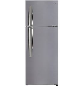 LG GL-C322KPZY 291 L 2 Star Inverter Frost-Free Double Door Refrigerator (Shiny Steel) | Smart Inverter Compressor, Jet Ice, Door Cooling+