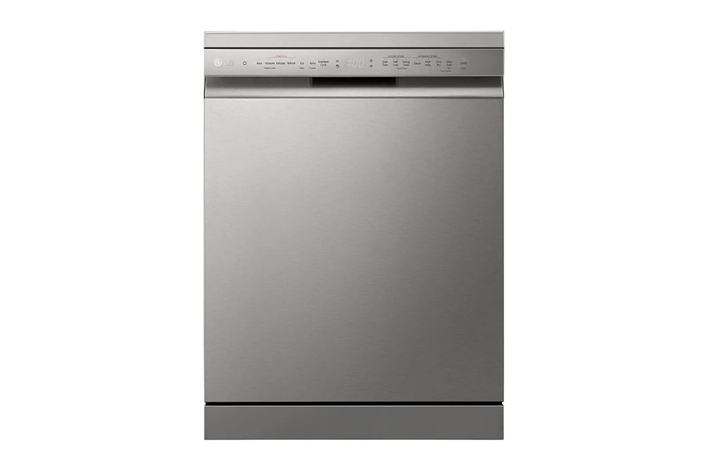LG DFB532FP 14 Place Setting Freestanding Dishwasher with TrueSteam™, QuadWash™, Inverter Direct Drive & LG ThinQ (Silver, Made for Indian Utensils)