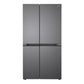 LG GL-B257JDS3 650 L 3 Star Side-by-Side Inverter Refrigerator | Convertible Freezer | Smart Diagnosis | Multi Air Flow | Auto Smart Connect | Dazzle Steel