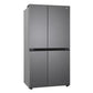 LG GL-B257JDS3 650 L 3 Star Side-by-Side Inverter Refrigerator | Convertible Freezer | Smart Diagnosis | Multi Air Flow | Auto Smart Connect | Dazzle Steel