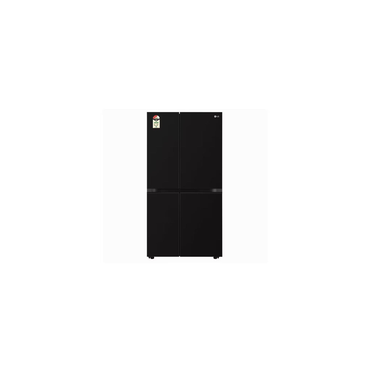 LG GL-B257JWB3 650 Litre 3 Star Side-by-Side Refrigerator | Convertible, Smart Inverter Compressor, Multi Air Flow, Smart Diagnosis, Western Black