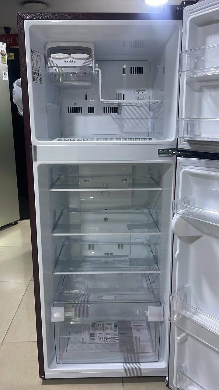 LG GL-N292BSCY 242L, 2 Star, Smart Inverter Compressor, Scarlet Charm Finish, Frost-Free Double Door Refrigerator
