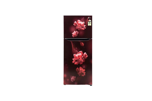 LG GL-N292BSCY 242L, 2 Star, Smart Inverter Compressor, Scarlet Charm Finish, Frost-Free Double Door Refrigerator