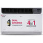 LG 1.5 Ton 3 Star DUAL Inverter Window AC (UW-Q18WUXA) - 4-in-1 Convertible Cooling, Copper, 4 Way Air Swing
