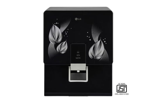 LG WW146RTLB RO + Mineral Booster Water Purifier 8L Stainless Steel Tank | Black | Suraj Electronics Delhi NCR
