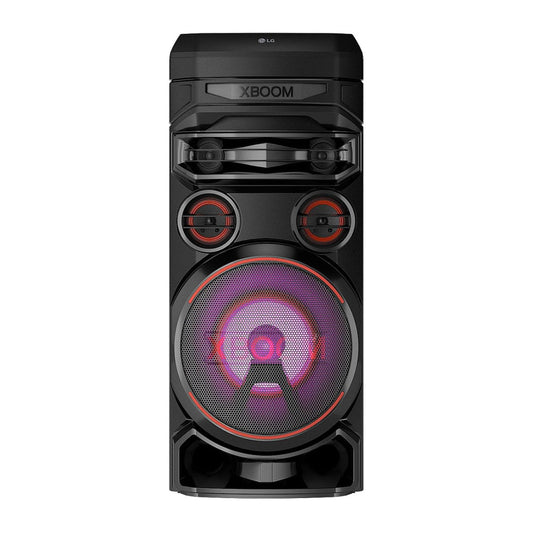 LG XBOOM RNC7 Party Speaker, Multi Color Lighting, Karaoke Feature, 1 Mic + 1 Guitar Input, Wireless Party Link, USB, Bluetooth Connection, XBOOM App