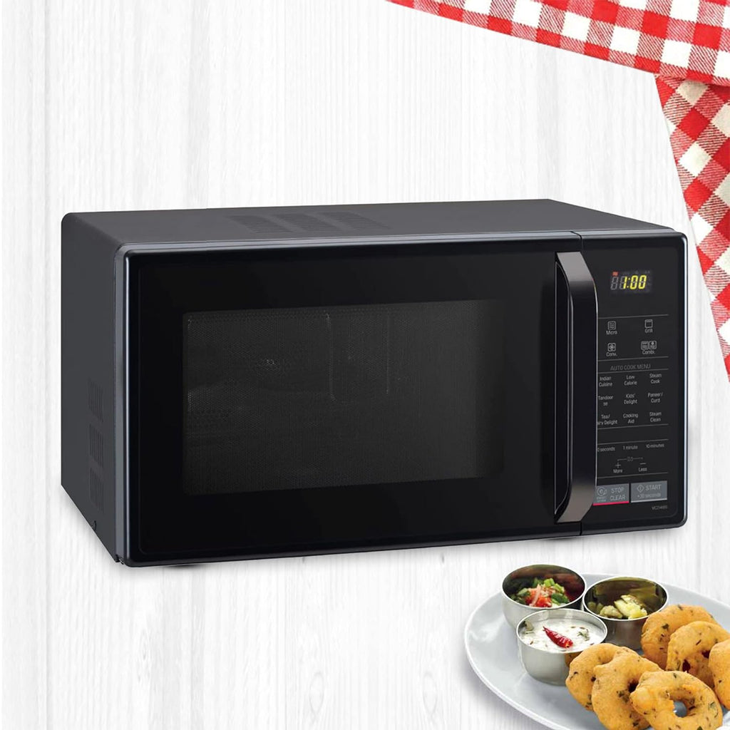 LG MC2146BG 21 L Convection Microwave Oven | Intellowave Technology | 151 Auto Cook Menus | Steam Clean | Health Plus Menu | Glossy Black