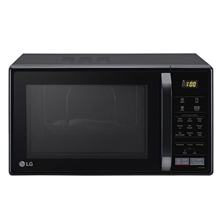 LG 21 L Convection Microwave Oven, 151 Auto Cook Menu, Quartz Heater, Stainless Steel Cavity, Health plus Menu, Black — MC2146BV — product view