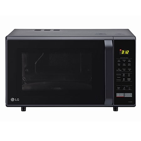 LG 28 L All-In-One Convection Microwave Oven with 251 Auto Cook Menu, Quartz Heater, Health Plus Menu, Black — MC2846BG — product view
