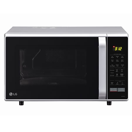 LG 28 L Convection Microwave Oven with 251 Auto Cook Menu, Diet Fry, Quartz Heater, Stainless Steel Cavity, Silver — MC2846SL — product view