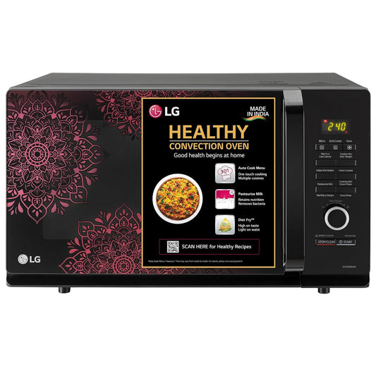 LG MC3286BIUM 32 L Convection Microwave Oven ( Black, Diet Fry, 360° Motorised Rotisserie)