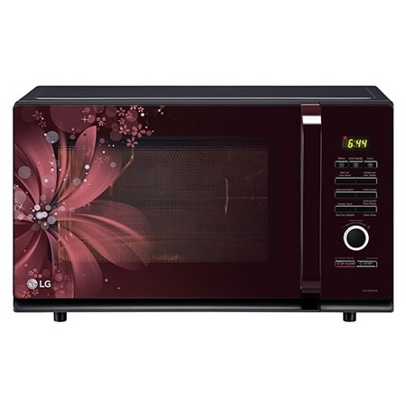 LG 32 L Convection Microwave Oven with Stainless Steel Cavity, 301 Auto Cook Menu, Diet Fry, 360° Rotisserie, Black — MC3286BRUM — product view