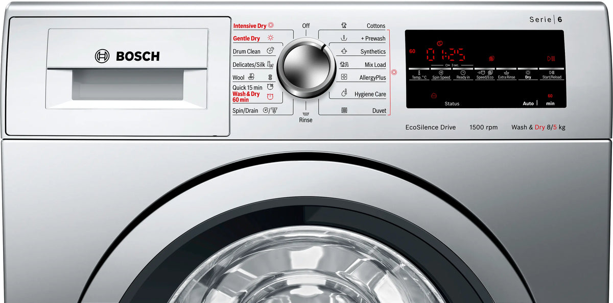 Bosch Series 6 washer dryer 8/5 kg 1500 rpm — WVG3046SIN — alternate view
