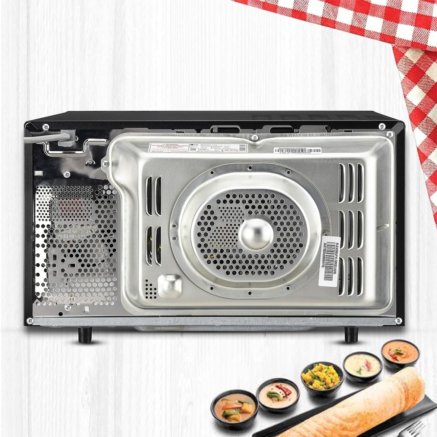 LG MJEN286UFW 28L Charcoal Convection Wi-Fi Microwave Oven | Diet Fry™, Roti Basket, Healthy Heart Recipes | Suraj Electronics Delhi NCR