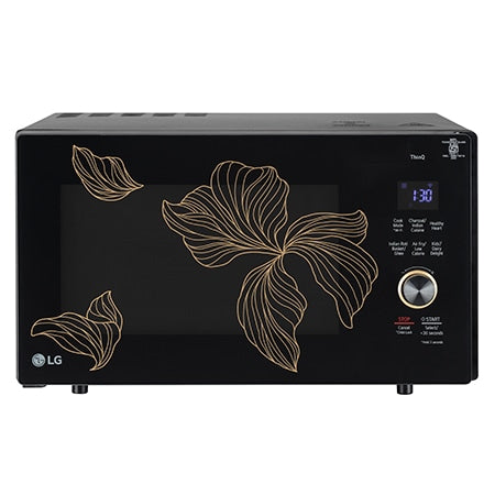 LG 28 L Convertible Microwave Oven with Air Fry, Charcoal Lighting Heater™, 331 Auto Cook Menu Powered by Thinq, Black — MJEN286UGWF — product view
