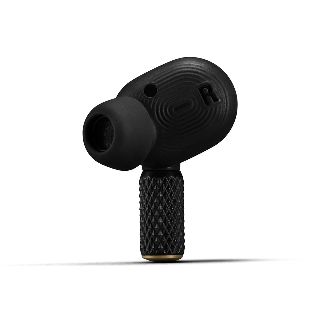 Marshall Motif II A.N.C. True Wireless Bluetooth Earbuds with Active Noise Cancellation, 30H Playtime, App Control & Eco-Friendly Design – Black