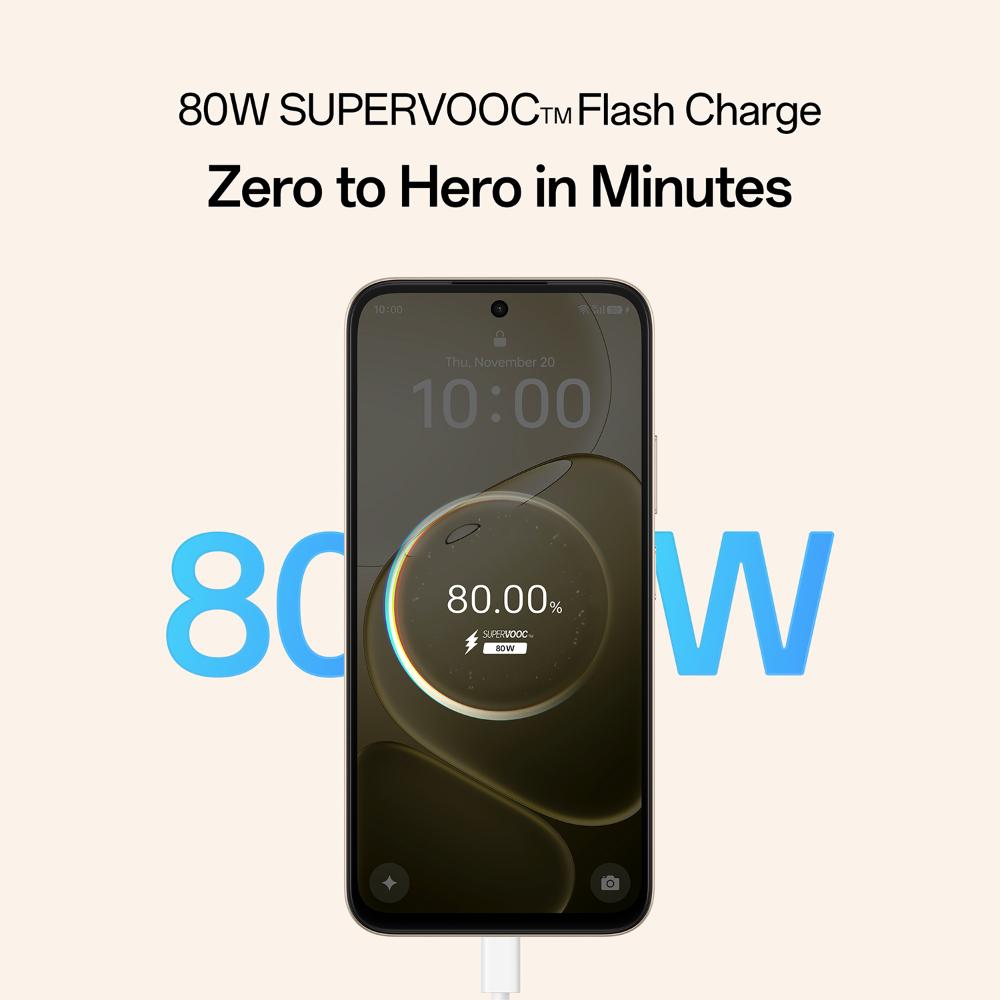 OPPO A6 Pro 5G 128 GB, 8 GB RAM, Cappuccino Brown, Mobile Phone