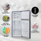 LG GL-N292BBEY 242 L 2 Star Smart Inverter Frost-Free Double Door Refrigerator ( Blue Euphoria, Smart Connect)