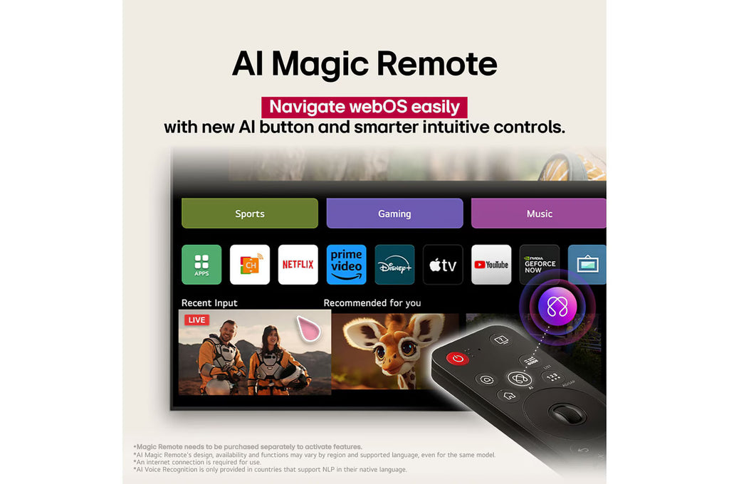LG 43UA82506LA 43-Inch 4K UHD Smart LED TV  | α7 AI Processor Gen8 | Dolby Atmos | Filmmaker Mode | webOS 25