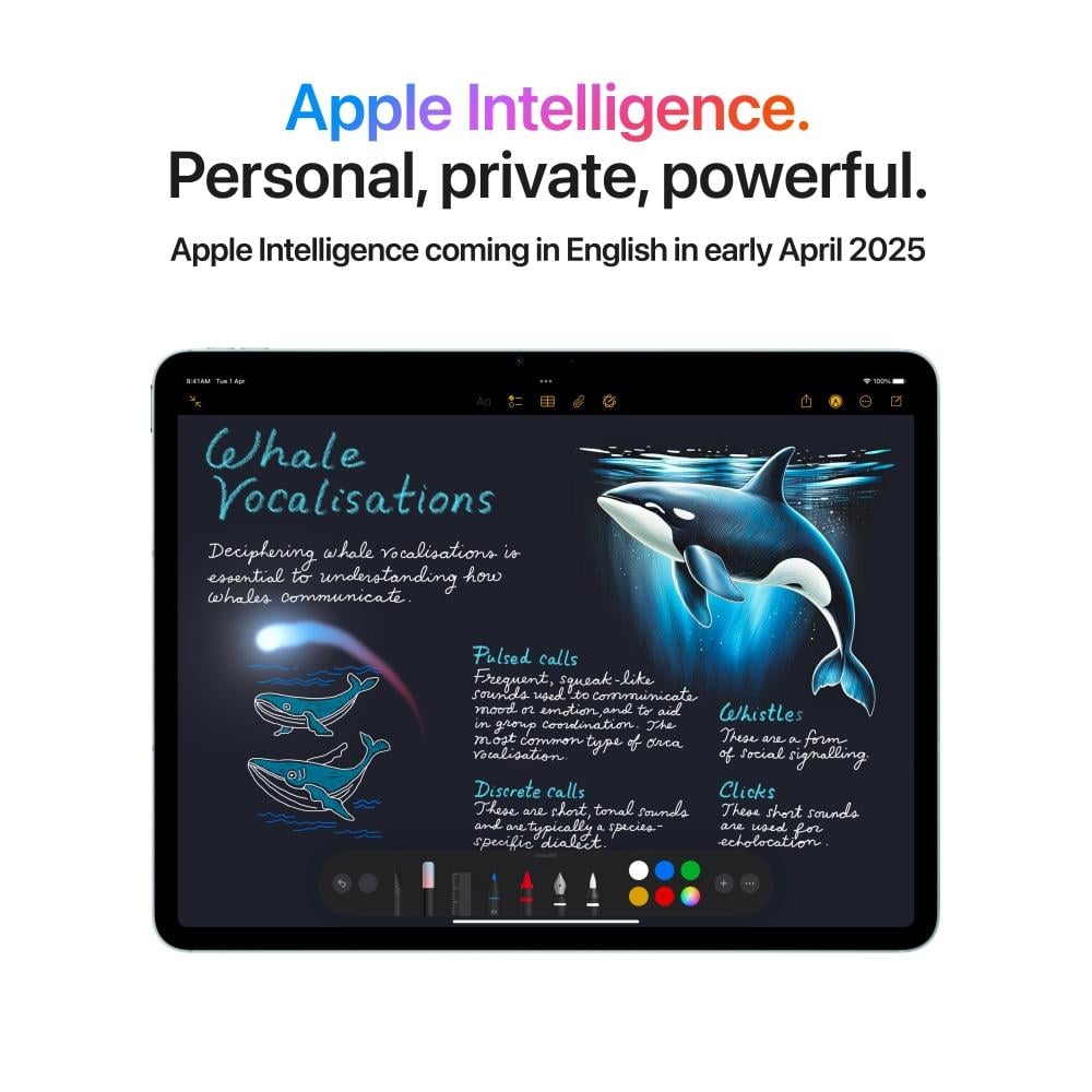 Apple iPad Air M3 27.59 cm (11 inch) Wi-Fi + Cellular Tablet, 128 GB, Blue, 2025, MCFW4HN/A