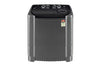 LG P9555SKAZ 9.5Kg, Semi Automatic Top Load Washing Machine, , Roller Jet Pulsator + Soak, Rat Away, Middle Black)