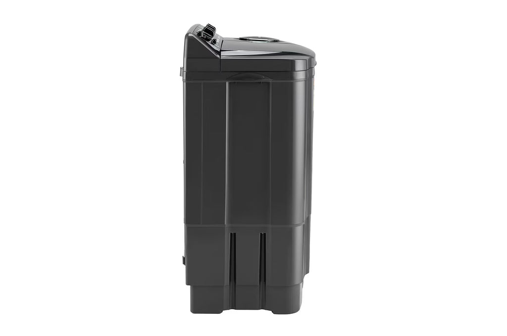LG P9555SKAZ 9.5Kg, Semi Automatic Top Load Washing Machine, , Roller Jet Pulsator + Soak, Rat Away, Middle Black)