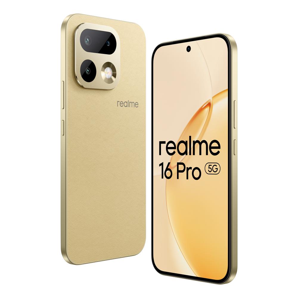 Realme 16 Pro 5G 256 GB, 12 GB RAM, Master Gold, Mobile Phone