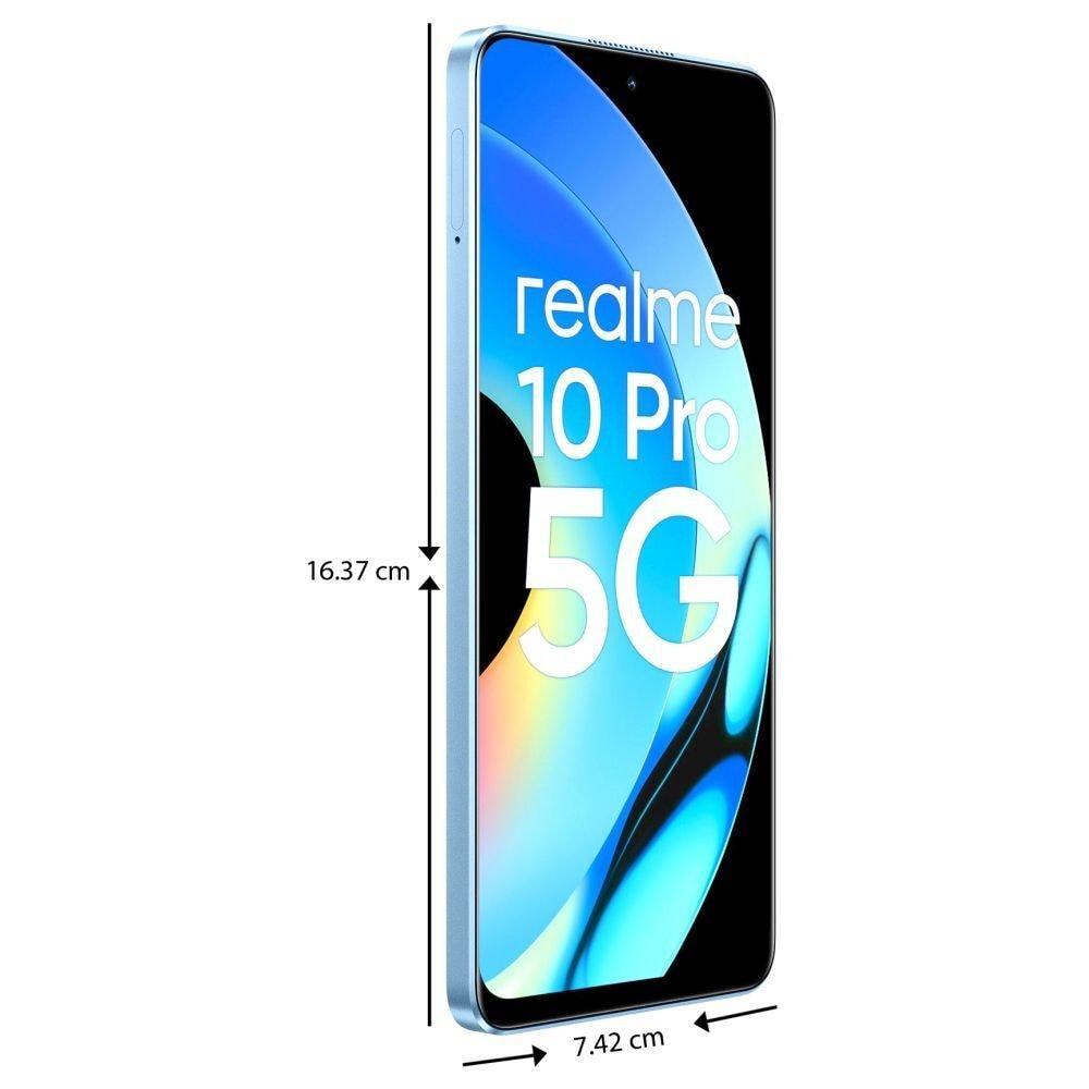 Realme 10 Pro 5G 128 GB, 6 GB RAM, Nebula Blue, Mobile Phone