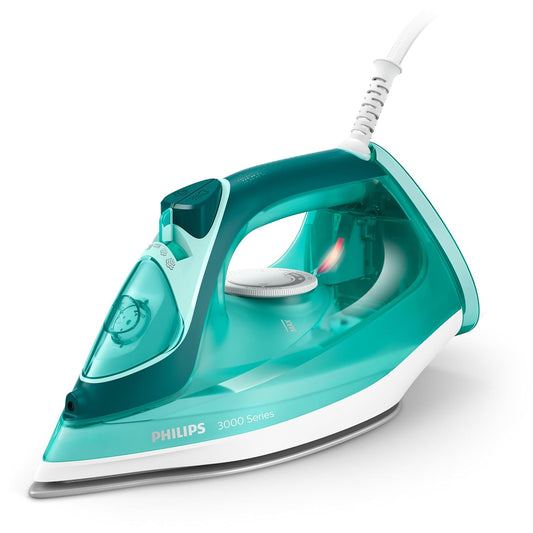 Philips DST3030/70 2400W Steam Iron with Ceramic Soleplate, 180g Steam Boost & Auto Shut-Off – Green