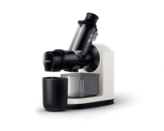 Philips HR1887/81 XL Viva Collection Masticating Juicer | Cold Press Slow Juicer | 70mm Wide Feeding Tube | QuickClean | 150W | 2-Year Warranty