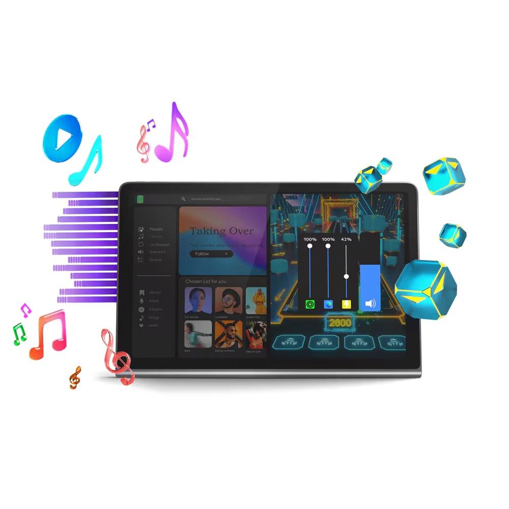 Lenovo Tab Plus 28.06 cm (11.5 inch) WiFi Tablet, 256 GB, 8 GB RAM, Luna Grey, ZADX0099IN