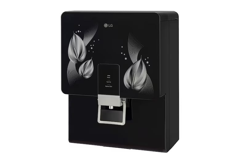 LG WW146RTLB RO + Mineral Booster Water Purifier 8L Stainless Steel Tank | Black | Suraj Electronics Delhi NCR