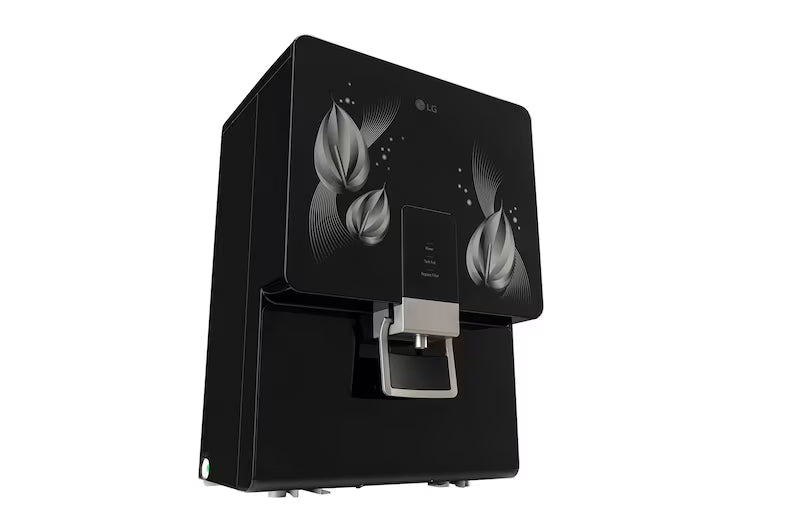 LG WW146RTLB RO + Mineral Booster Water Purifier 8L Stainless Steel Tank | Black | Suraj Electronics Delhi NCR