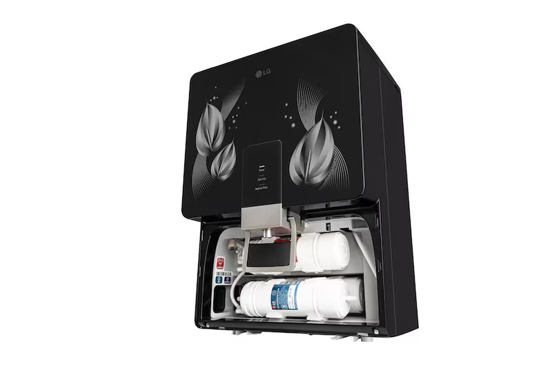 LG WW146RTLB RO + Mineral Booster Water Purifier 8L Stainless Steel Tank | Black | Suraj Electronics Delhi NCR