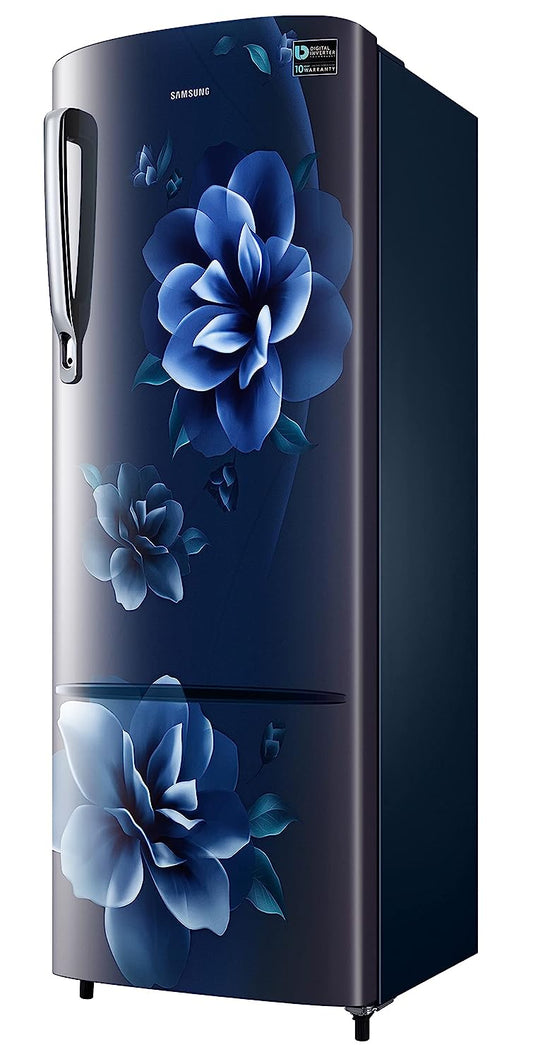 Samsung 246L 3 Star Inverter Direct-Cool Single Door Refrigerator (RR26C3753CU/HL,Camellia Blue)
