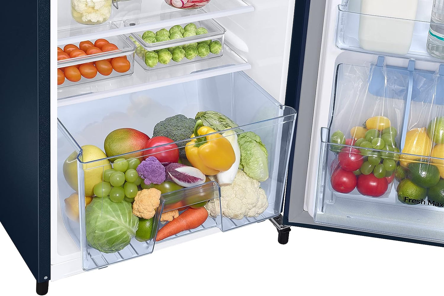 Samsung 246L 3 Star Inverter Direct-Cool Single Door Refrigerator (RR26C3753CU/HL,Camellia Blue)