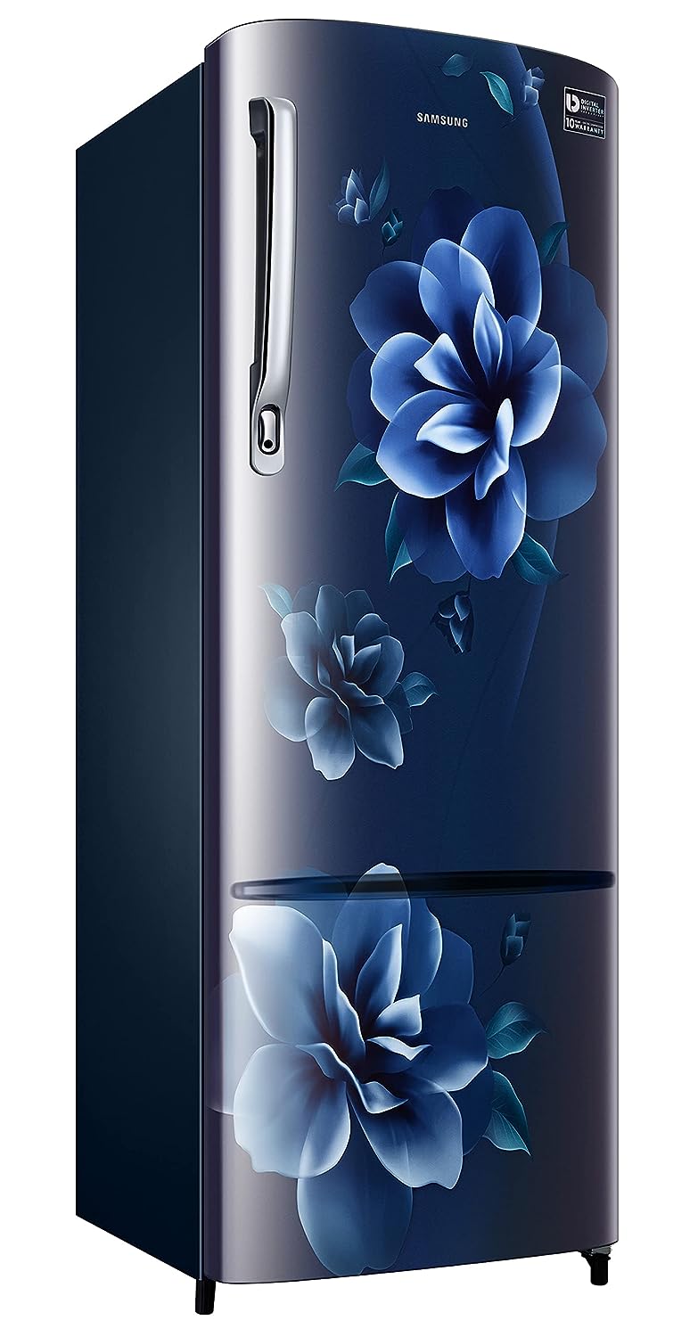 Samsung 246L 3 Star Inverter Direct-Cool Single Door Refrigerator (RR26C3753CU/HL,Camellia Blue)